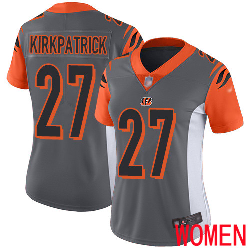 Cincinnati Bengals Limited Silver Women Dre Kirkpatrick Jersey NFL Footballl #27 Inverted Legend->youth nfl jersey->Youth Jersey
